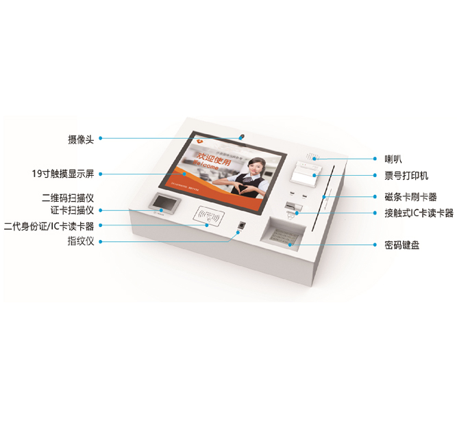 嵌入式排隊填單一體機YTC210